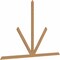 Ekena Millwork Saratoga Timber Gable Bracket, Western Red Cedar, 108"W x 72"H x 1 1/2"D x 3 1/2"F, 16/12 Pitch GBW108X72X0204SAR00SWR - alternate 5